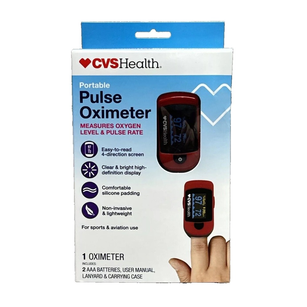 CVS‎ Health Portable Pulse Oximeter Measures Oxygen Level And Pulse Rate